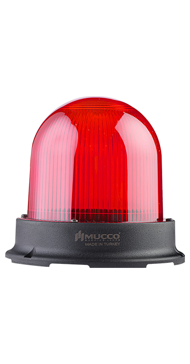 SNT-1225-B-1 85-260V AC/DC 5 MOD BUZZER TEPE LAMBASI KIRMIZI