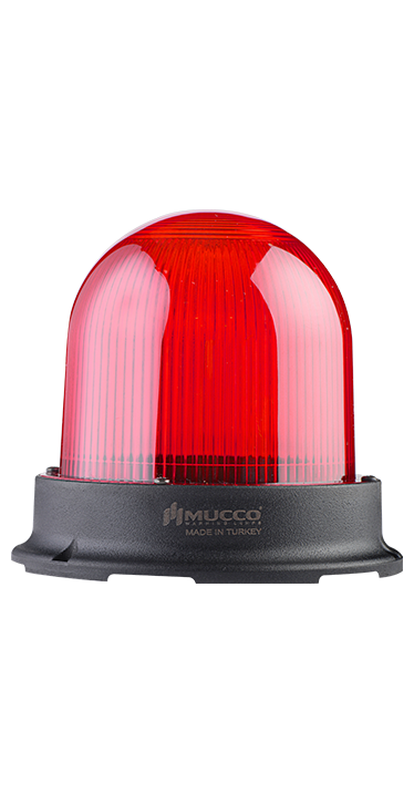 SNT-1212-B-1 Ø125 mm 24-90V DC / 24-60V AC MAKSİ VOLT BUZZERLI TEPE LAMBASI