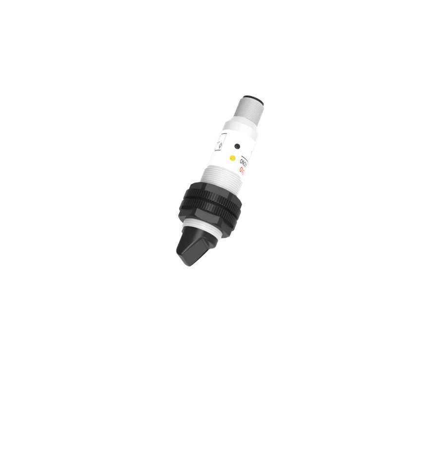 PR18TGS-TM20DPR-E2 M18 Karşılıklı M12 Konnektörlü 20 mt Alg. PNP NO+NC Çıkış DC Plastik Gövdeli Gövdeli 90° Açılı Fotosel