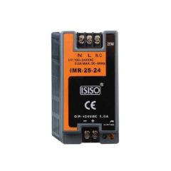 IMR-25-24 - 24W 24VDC 1A Ray Montajlı Kapalı Tip Mini Güç Kaynağı