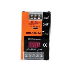 IMR-300-12 - 300W 12VDC 25.0A Mini Göstergeli Raya Montajlı Güç Kaynağı