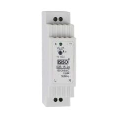 IHDR-15-05 - 15W 5VDC 3A Raya Montajlı Güç Kaynağı