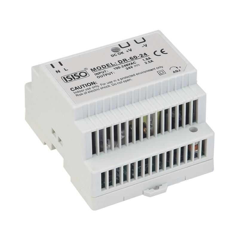 IDR-60-05 - 60W 5VDC 6.5A Raya Montajlı Güç Kaynağı