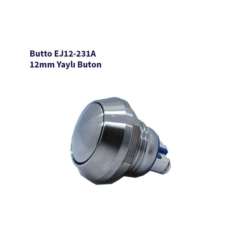 EJ12-231A 12 mm IŞIKSIZ BOMBELİ KAFA YAYLI BUTON