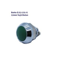 EJ12-231AG 12 mm IŞIKSIZ BOMBELİ KAFA YAYLI BUTON YEŞİL