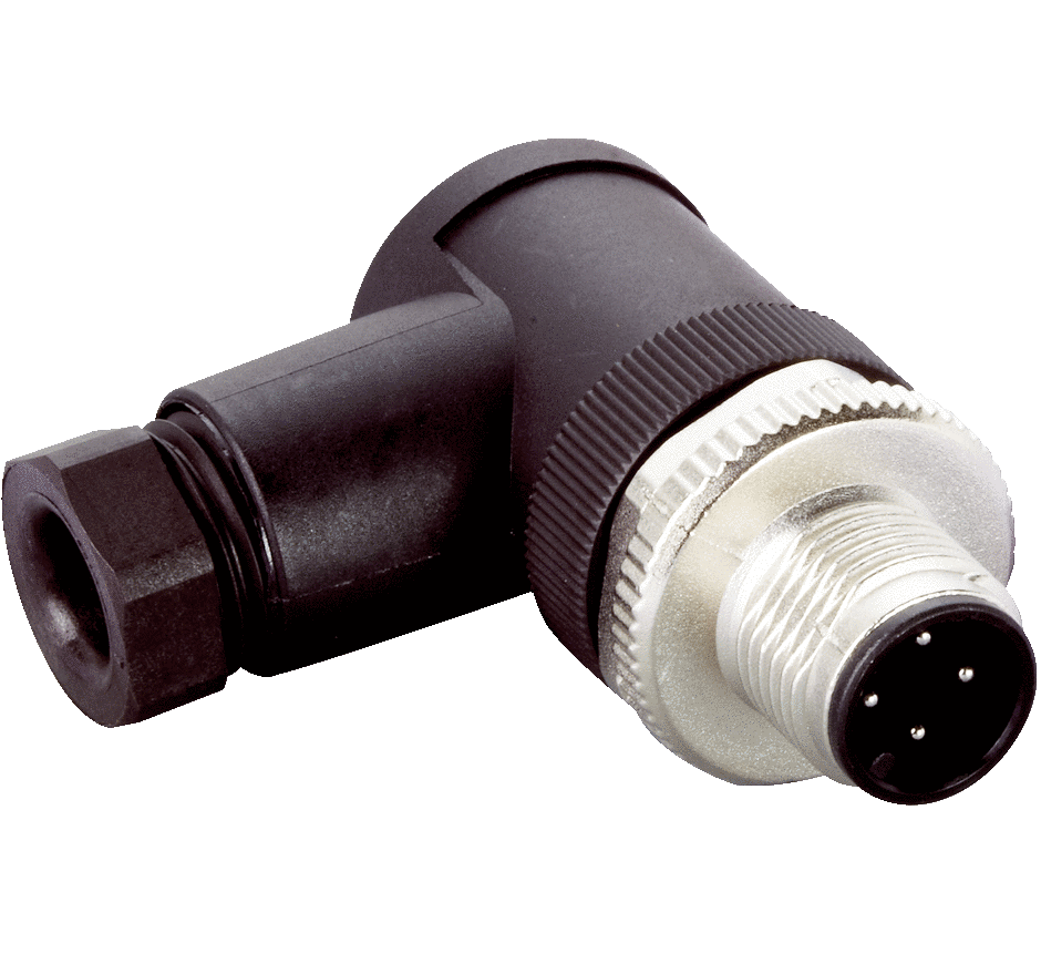 M12 5-pin Erkek Dirsek Soket M1205MA