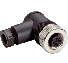M12 5-pin Dişi Dirsek Soket