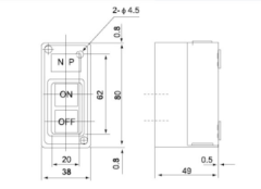 CBSP-315 3X15 A 2,2 KW PLASTİK TRİFAZE ŞALTER