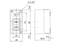CBSP-330 3X30 A 3,7 KW PLASTİK TRİFAZE ŞALTER