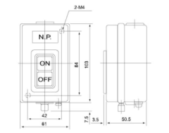 CBSN-330 3X30 A 3,7 KW METAL TRİFAZE ŞALTER