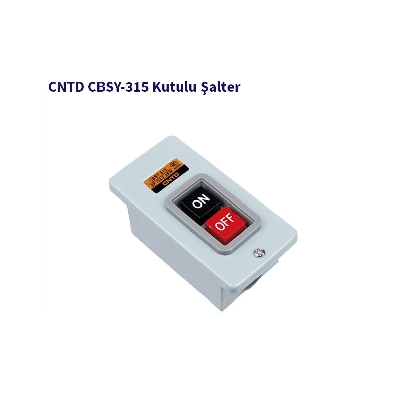CBSY-315 3X15 A 2,2 KW METAL ANKASTRE TRİFAZE ŞALTER