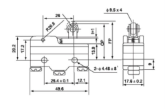 CM-1704 MAKARALI KISA PALET MİCRO SWİTCH