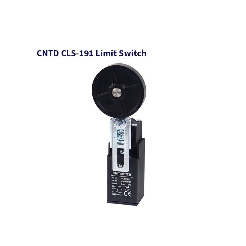 CLS-191 AÇISAL AYARLI KOL 50mm KAUÇUK MAKARA LİMİT SWİTCH SİVİÇ ANAHTAR