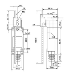 TZ-8107 AÇISAL KOL AYARLI ÇUBUK LİMİT SWİTCH SİVİÇ
