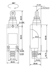 TZ-8112 DOĞRUSAL MAKARALI PİM LİMİT SWİTCH SİVİÇ