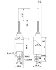 TZ-8168 SPİRAL TELLİ METAL ÇUBUK LİMİT SWİTCH SİVİÇ