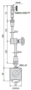 Üniversal Manyetik Stand 340mm