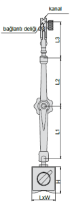 Üniversal Manyetik Stand Hassas Ayarlamalı 180mm