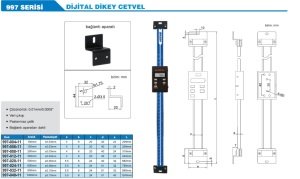Dijital Dikey Cetvel 997 Serisi