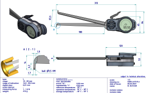 L415 Dijital İç Çap Kanal Komparatörü 15-65 mm