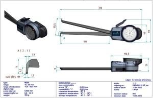 H415 Mekanik İç Çap Kanal Komparatörü 15-60 mm