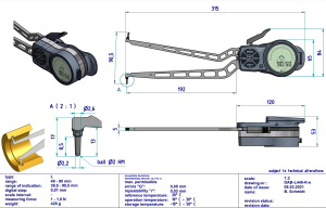 L440 Dijital İç Çap Kanal Komparatörü 40-90 mm