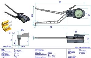 L470 Dijital İç Çap Kanal Komparatörü 70-120 mm