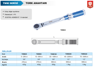 Tork Anahtarı TWM Serisi