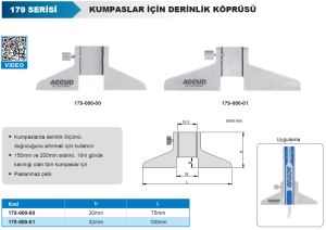 Kumpaslar için Derinlik Köprüsü 179 Serisi