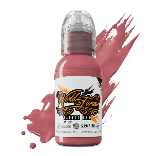 World Famous Tattoo Ink Prince Albert Pink 1 oz 30 ml Pembe Dövme Boyası