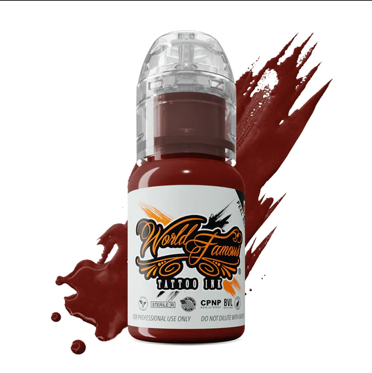 World Famous Ink Red Square 1/2 oz 15 ml Koyu Kırmızı Dövme Boyası