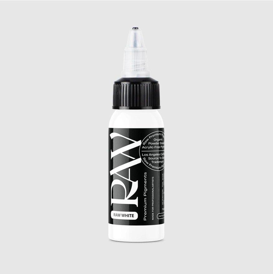 Raw Pigments White 1 oz 30 ml Beyaz Dövme Boyası