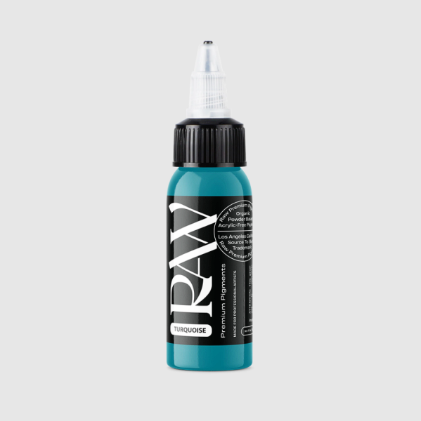 Raw Pigments Turquoise 1 oz 30 ml Turkuaz Mavi Dövme Boyası