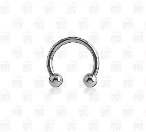 Community Double Ring Piercing Chirurgisch Staal