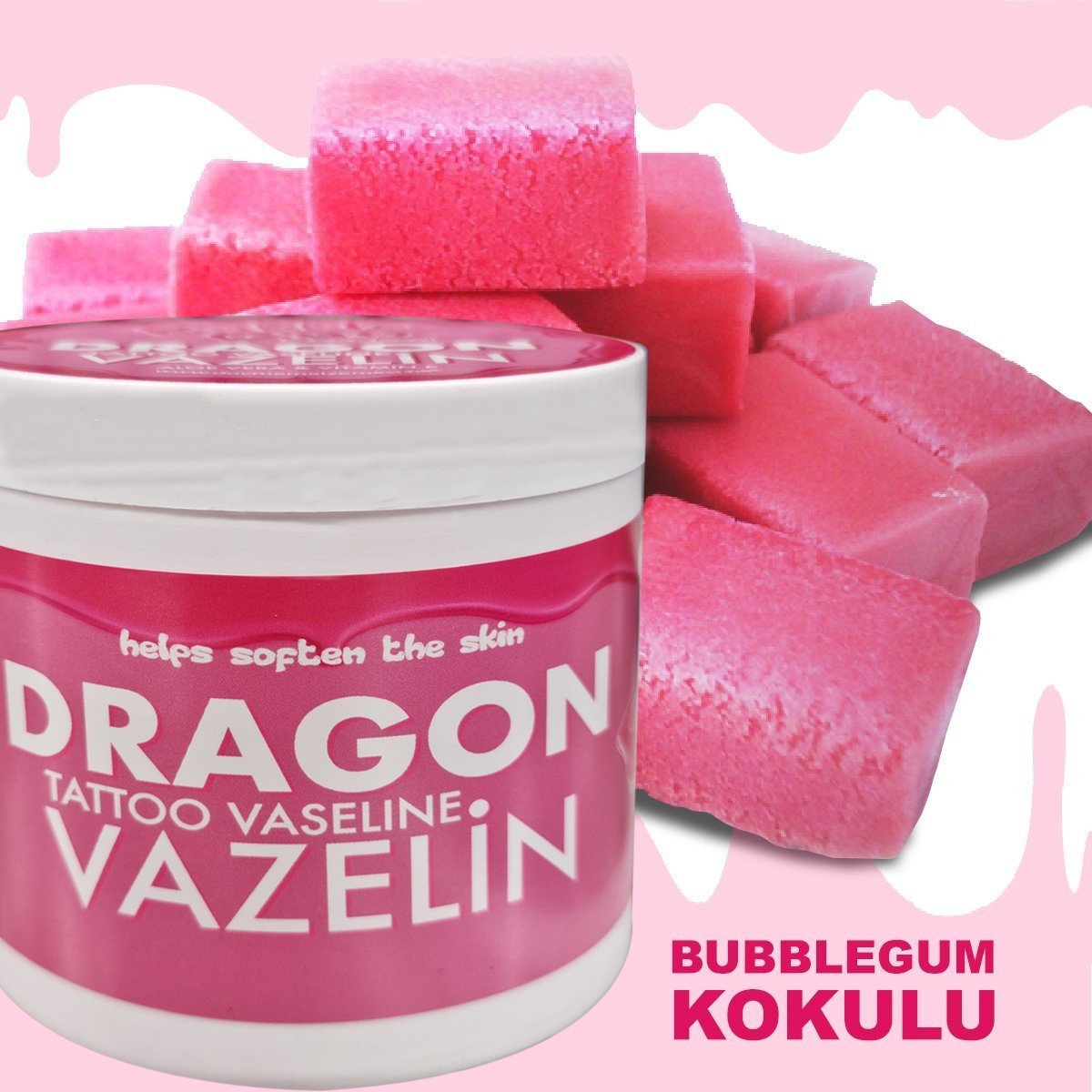 Dragon Özel Dövme Vazelini Bubblegum Kokulu 500 ml / 350 gr