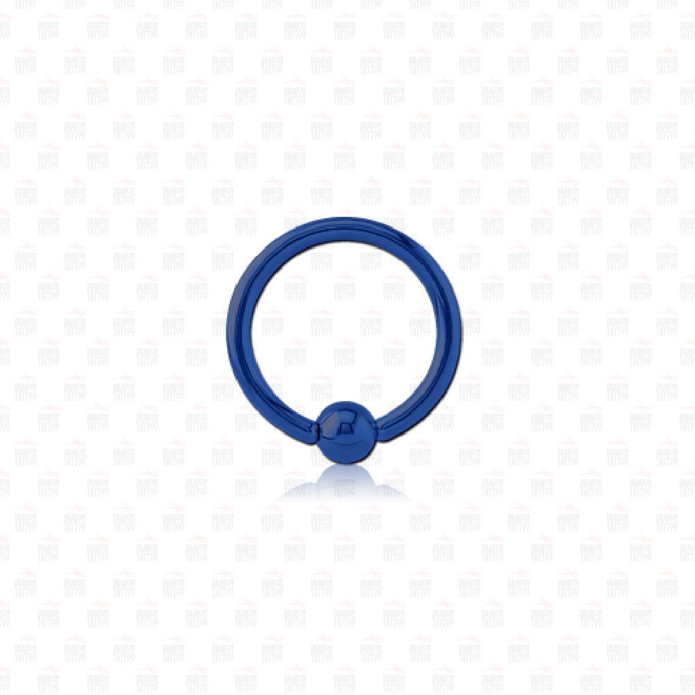 Chirurgisch Staal blauwe kleur Ring Piercing