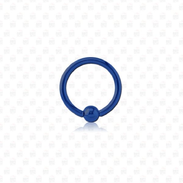 Surgical Steel Blue Color Ring Piercing