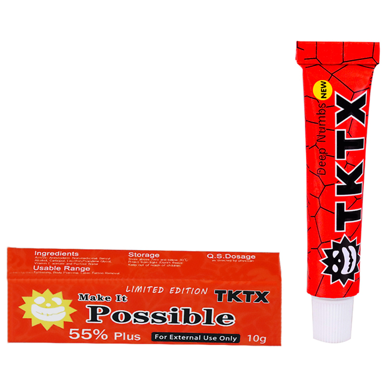 TKTX Kırmızı Limited Edition %55 Dövme ve Kalıcı Makyaj Öncesi Cilt Kremi