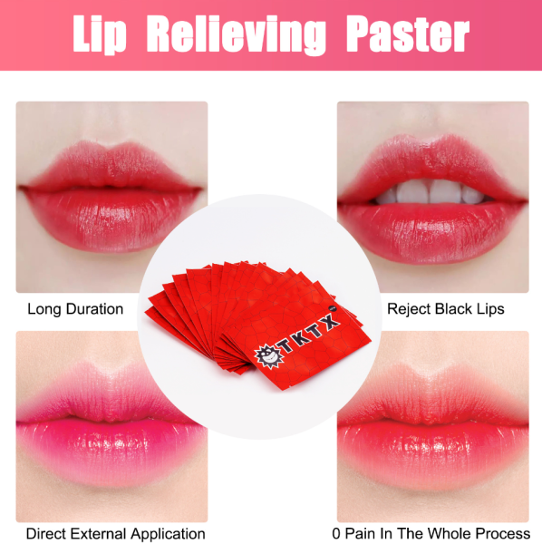TKTX Lips Paster Dudak Kalıcı Makyajı Öncesi Ped 12'li Paket