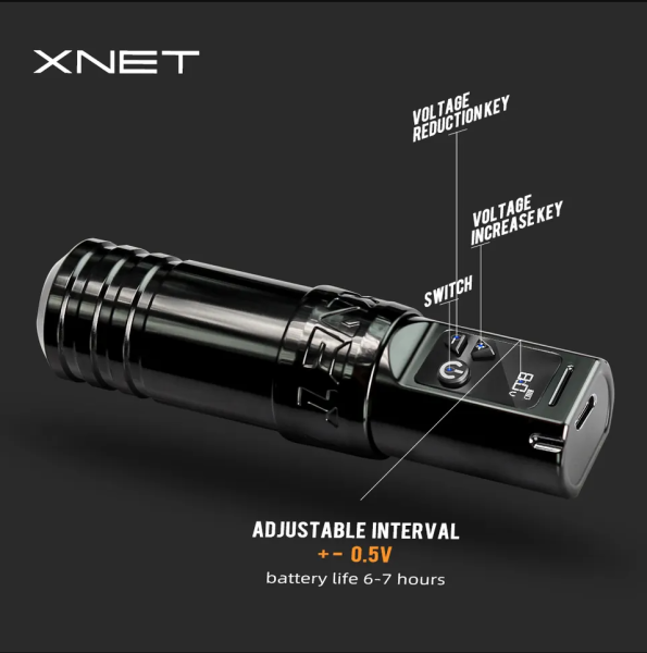 Xnet Torch Kablosuz Çift Bataryalı Pen Rotary Dövme Makinesi