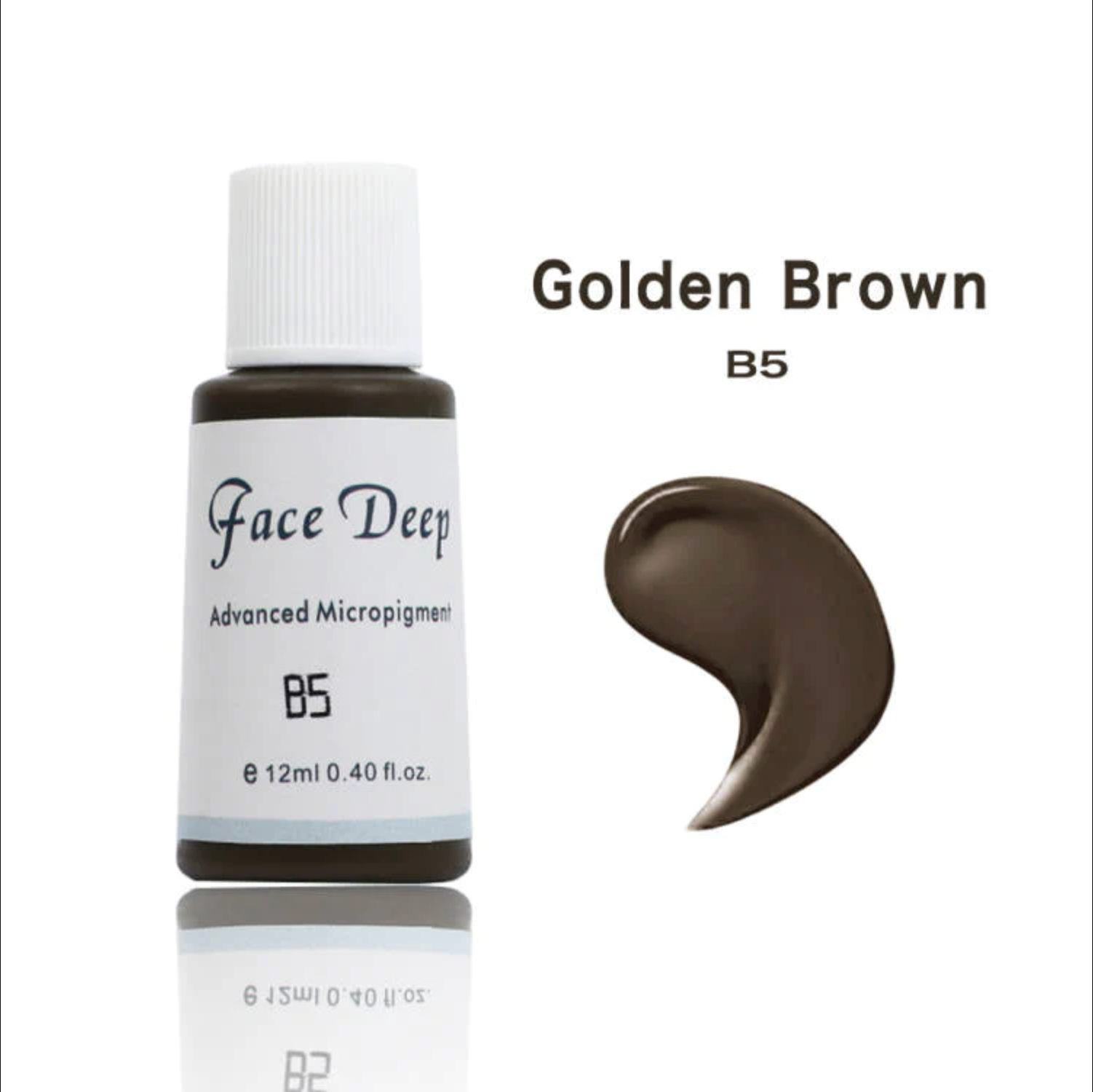 Face Deep B5 Golden Brown Kahverengi Kaş için Kalıcı Makyaj Boyası 12ml
