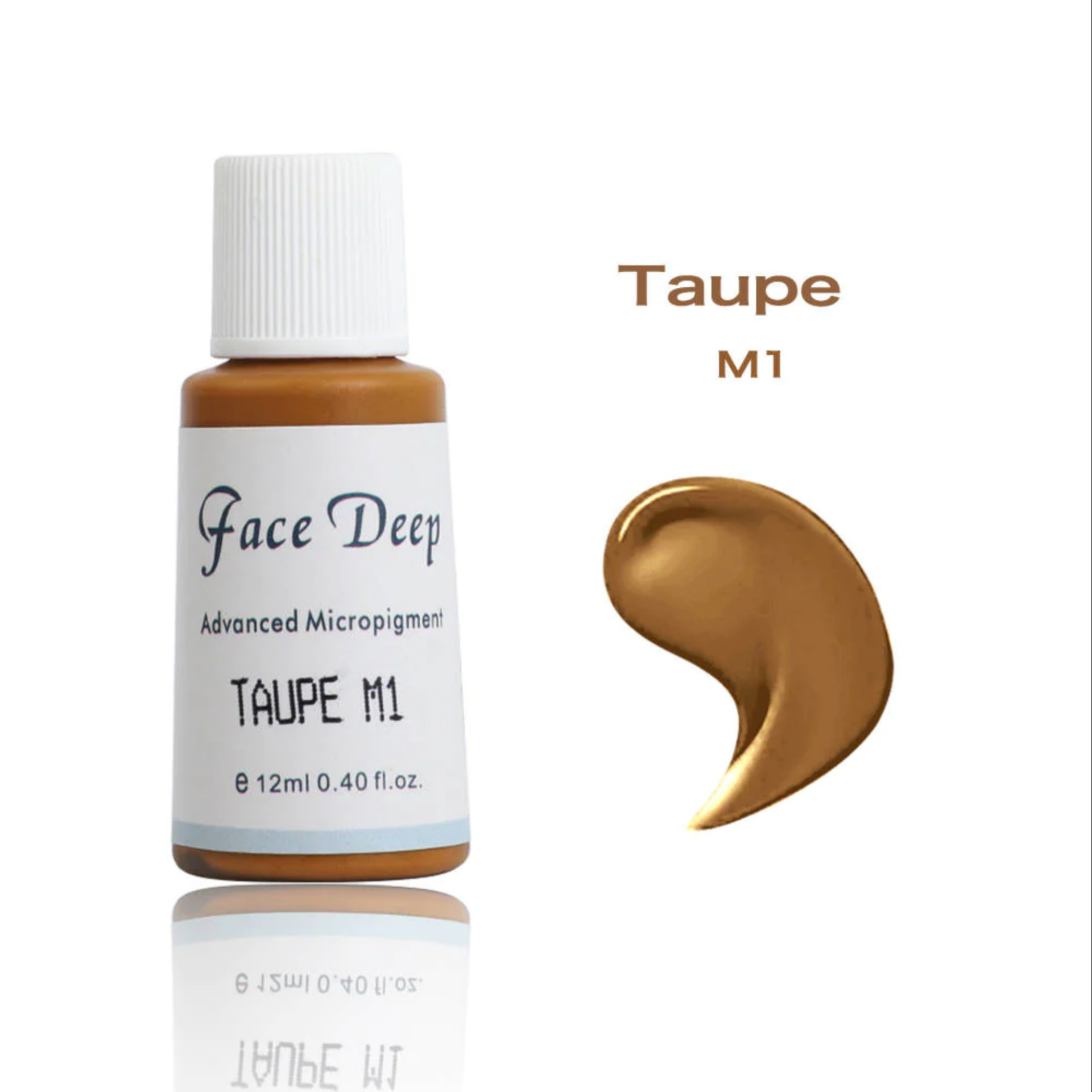 Face Deep M1 Taupe Kaş için Kalıcı Makyaj Boyası 12ml