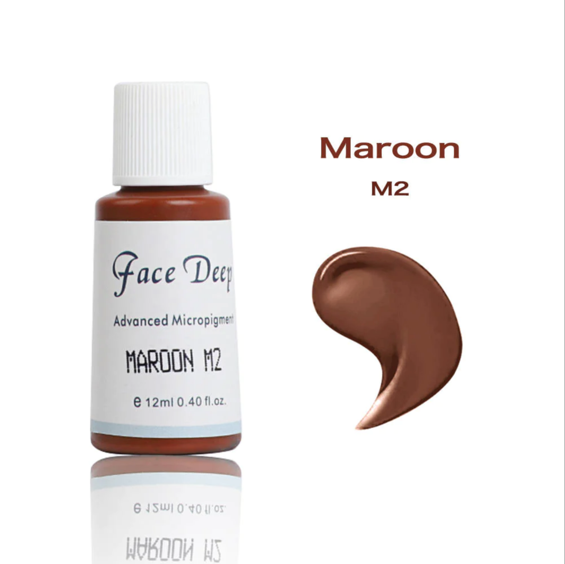 Face Deep M2 Maroon Kaş için Kalıcı Makyaj Boyası 12ml