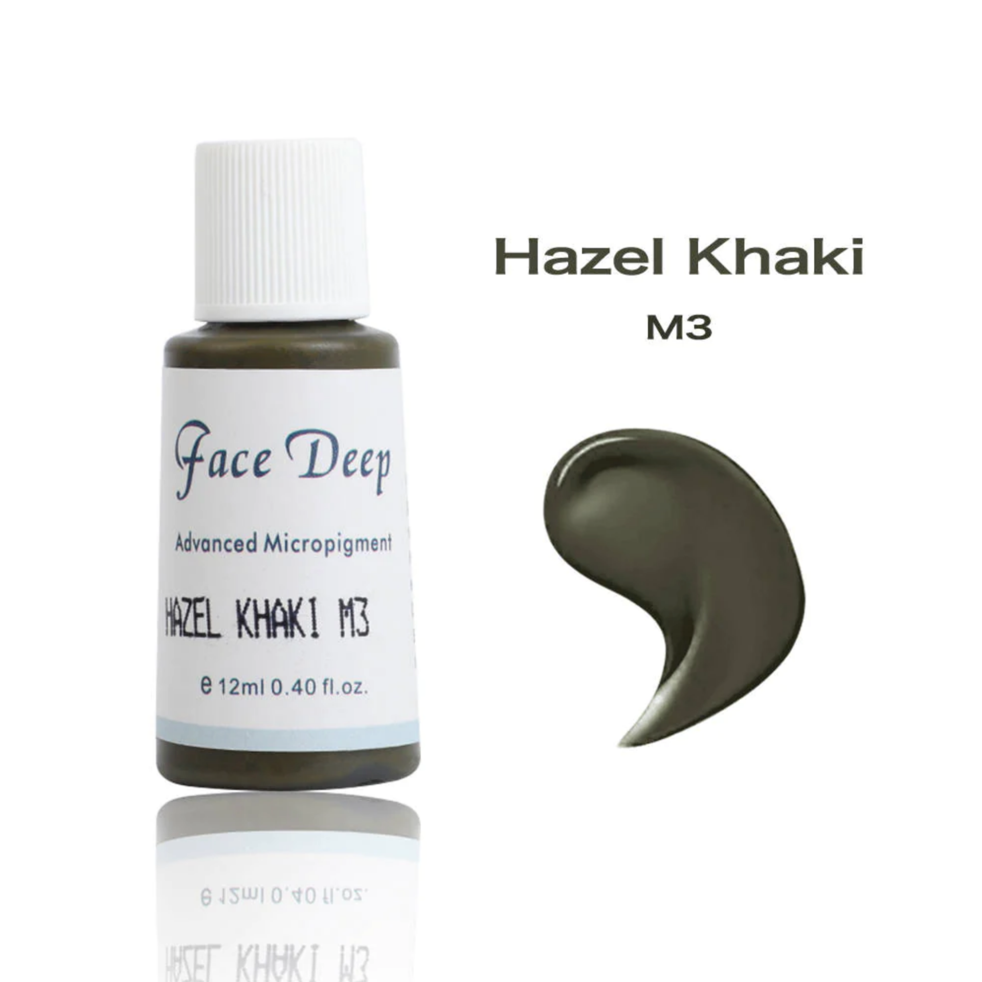 Face Deep M3 Hazel Khaki Kaş için Kalıcı Makyaj Boyası 12ml