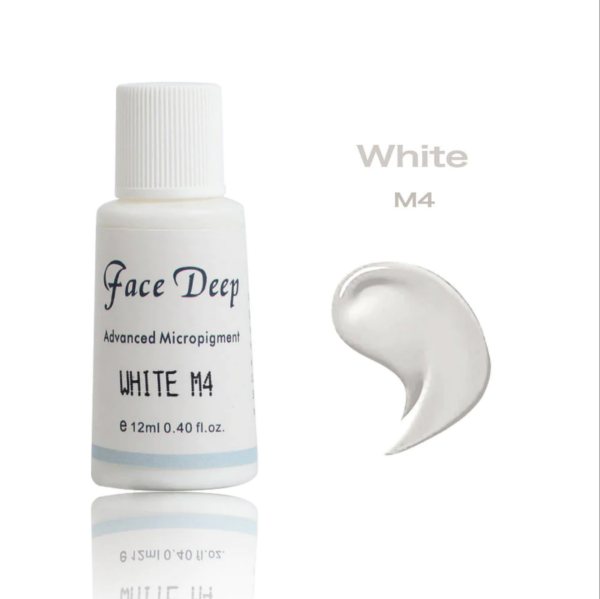 Face Deep M4 White Kaş için Kalıcı Makyaj Boyası 12ml