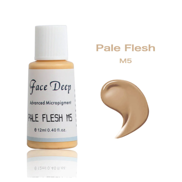 Face Deep M5 Pale Flesh Kaş için Kalıcı Makyaj Boyası 12ml
