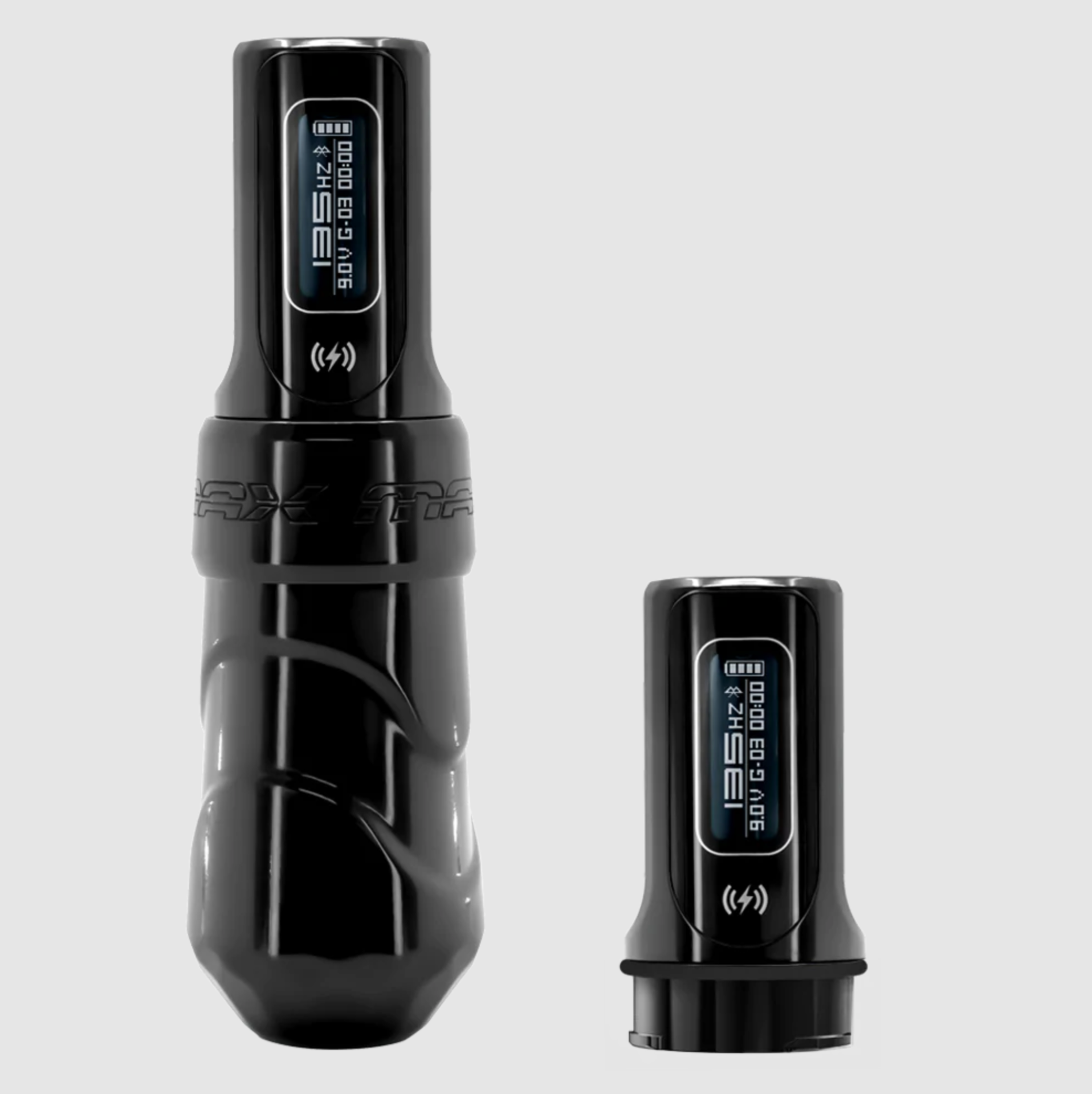 FK Irons Spektra Flux Max Stealth 4.0mm Stroke with 2 PowerBolt II Wireless Tattoo Machine Kablosuz Şarjlı Çift Bataryalı Rotary Dövme Makinesi