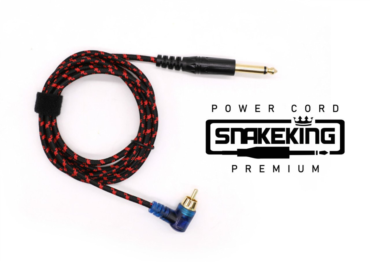 Ava Snake King LED RCA Clip Cord Kablo 1.8 Metre Kırmızı Siyah