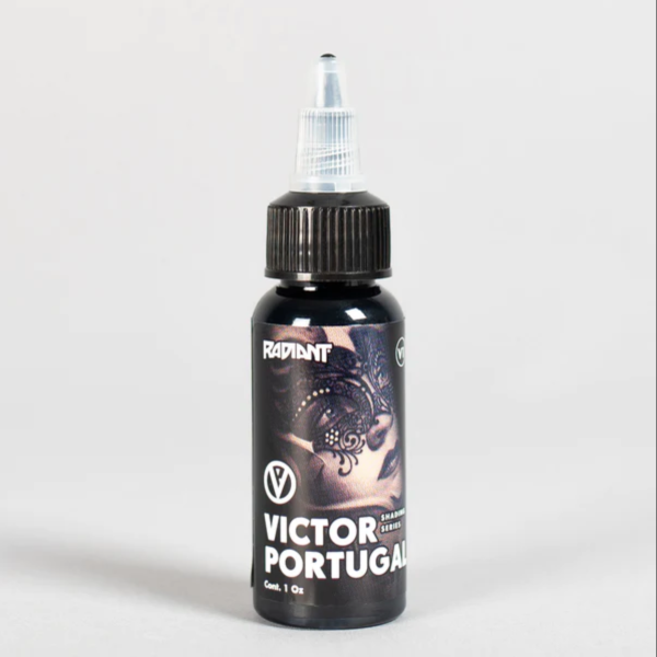 Radiant Victor Portugal V1 Siyah Koyu Gölge Boyası 1 oz 30 ml Dövme Boyası