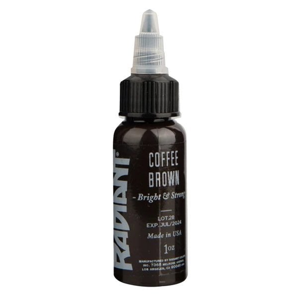 Radiant Coffee Brown 1 oz 30 ml Koyu Kahverengi Dövme Boyası